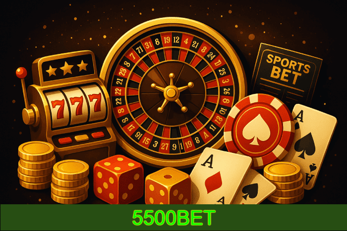 Jogos e bônus no Cassino 5500BET