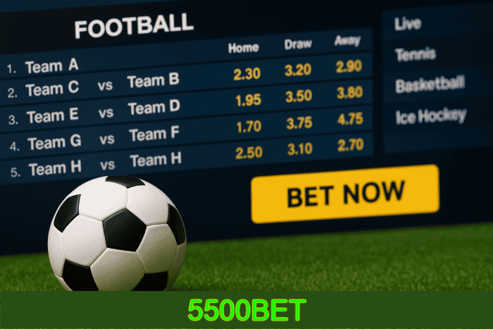 Aposte em apostas esportivas no cassino online 5500BET