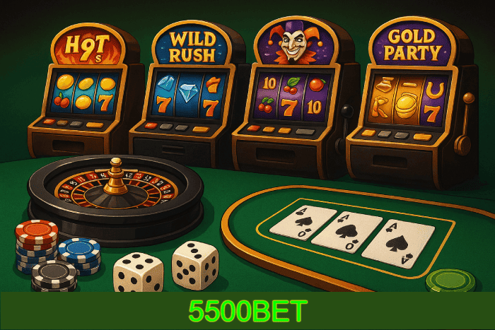 Slots populares Cassino 5500BET bônus e diversão